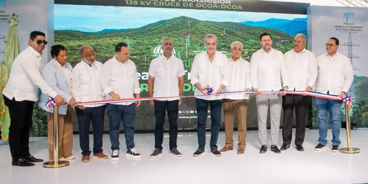 Presidente Abinader encabeza inauguración de línea de alta tensión que fortalece y mejora la continuidad y calidad del servicio energético en San José de Ocoa