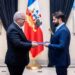 Embajador dominicano Juan Cohen presenta Cartas Credenciales ante presidente de Chile Gabriel Boric