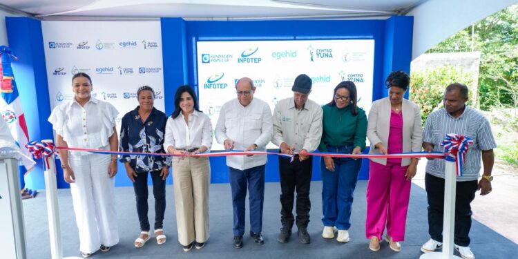 INFOTEP inaugura Centro de Formación 63 en Loma de Blanco con apoyo de Fundación Popular