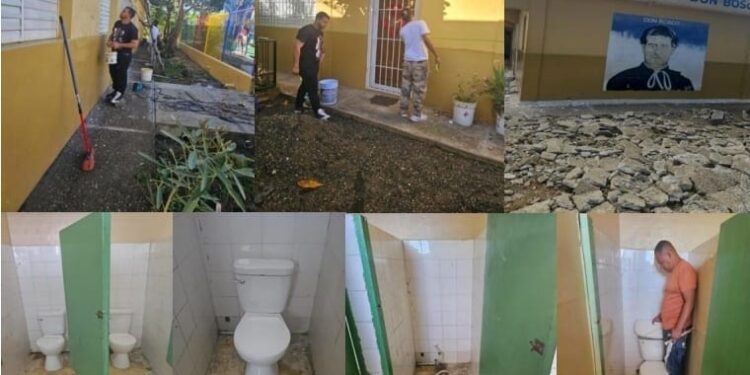 Plan “Navidad en las Aulas 24/7” llega a Batey Lechería con remozamienro de varias Escuelas